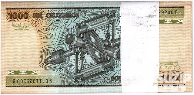 1986년 브라질 1000크루제이루 100장 혼합다발/ 미사용품