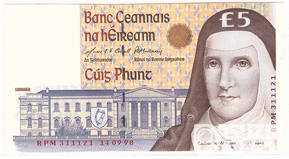 1993년 아일랜드 5파운드/ 미사용품