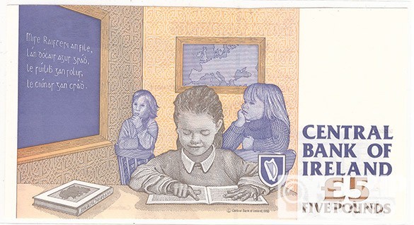 1993년 아일랜드 5파운드/ 미사용품