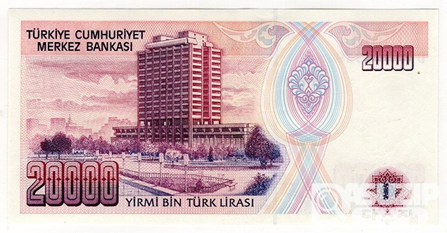 1989년 터기 20,000리라 / 미사용품