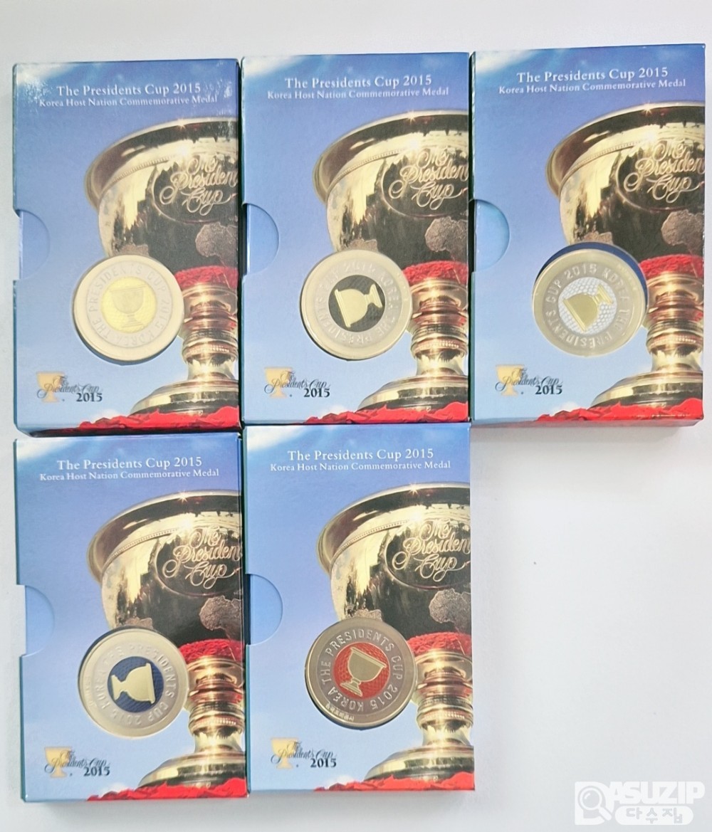 민트: 2015 프레지던스컵 대회 5종 주화