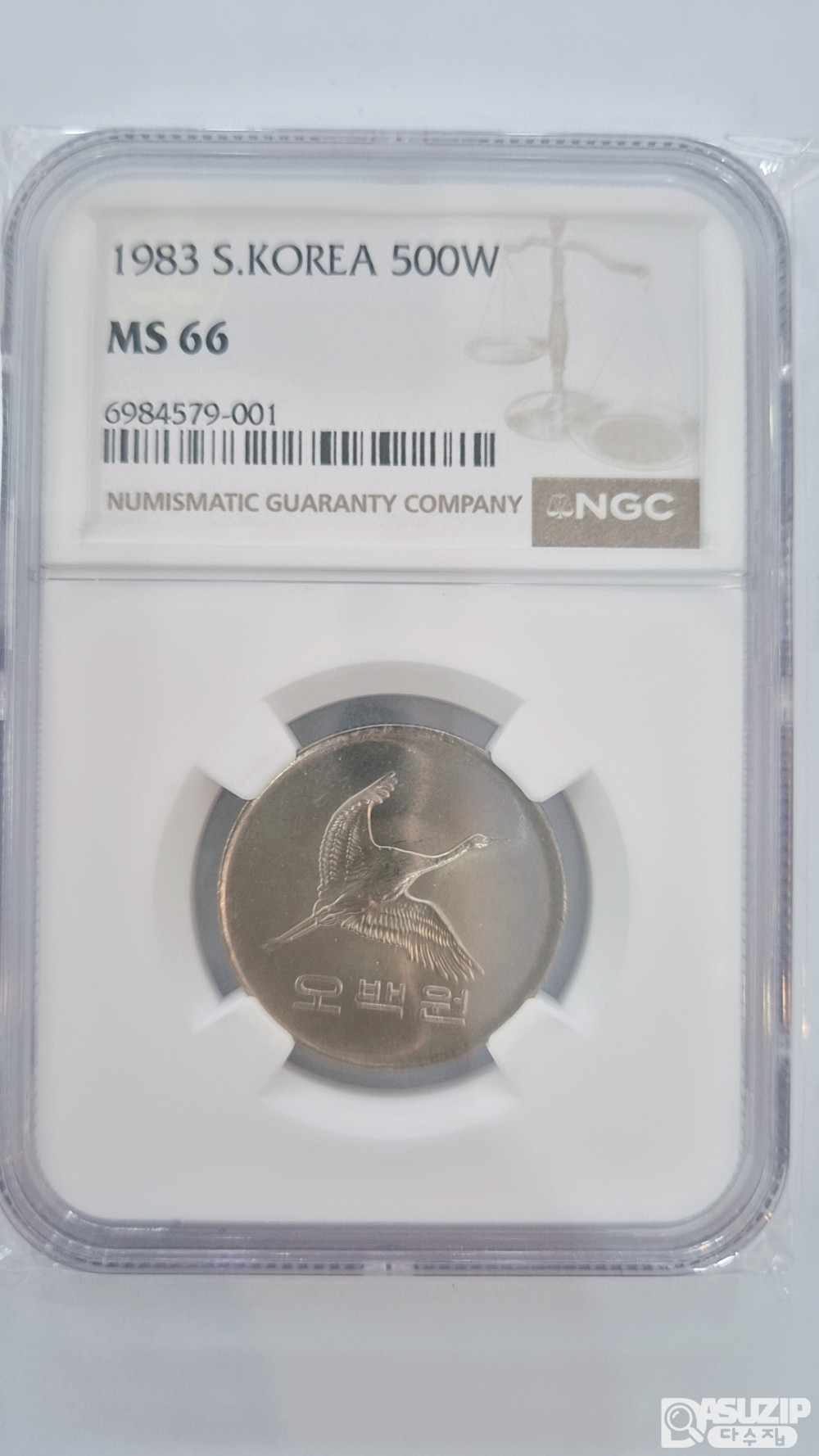 그레이딩 주화: 1983년 500주 NGC  66등급