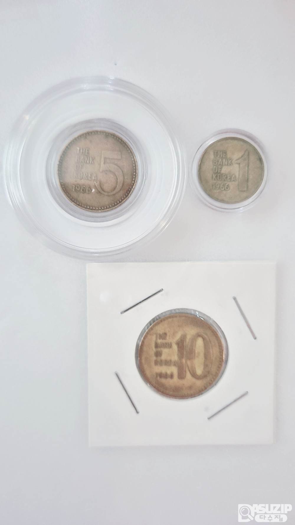 1966년 초년도 주화 세트: 1, 5, 10주 사용제