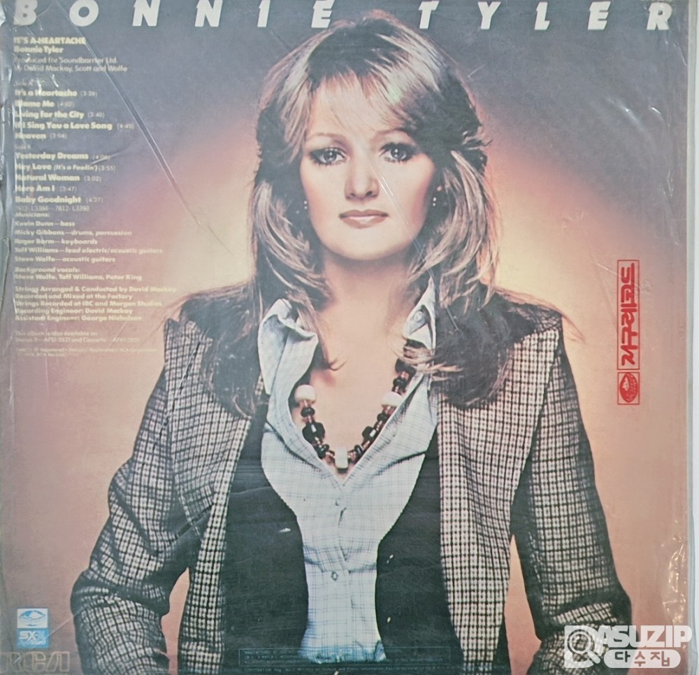 1977년 보니 타일러(Bonnie Tyler)  'It's a Heartache'