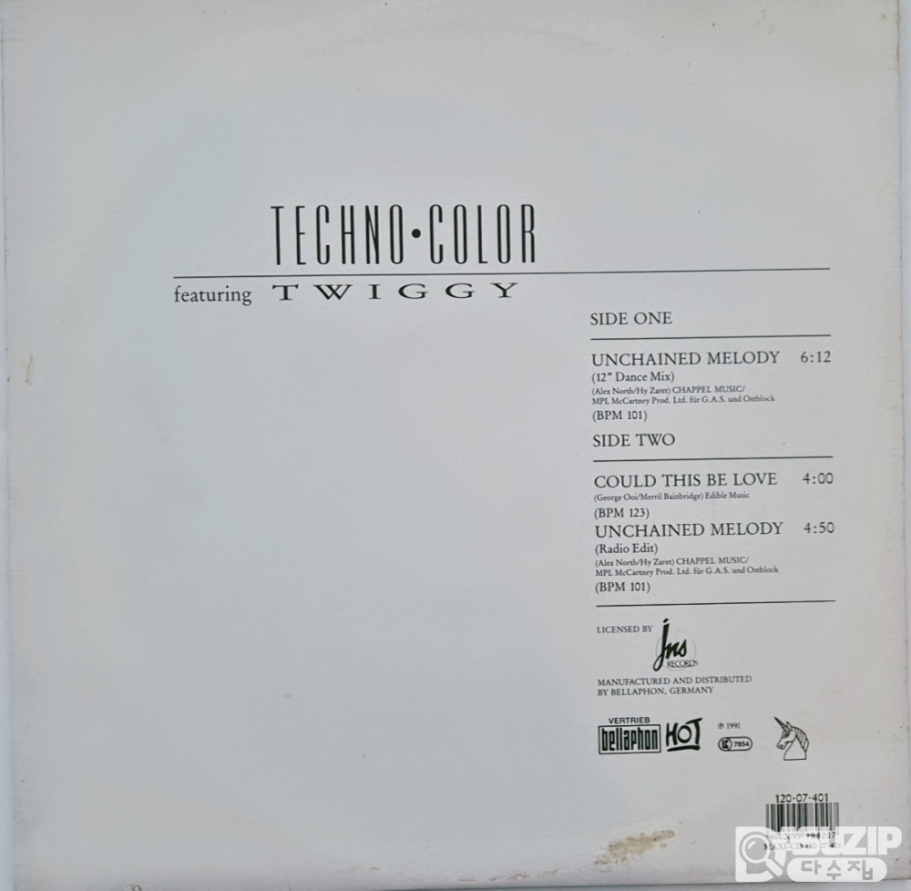 Techno-Color Featuring Twiggy - Unchained Melody 앨범