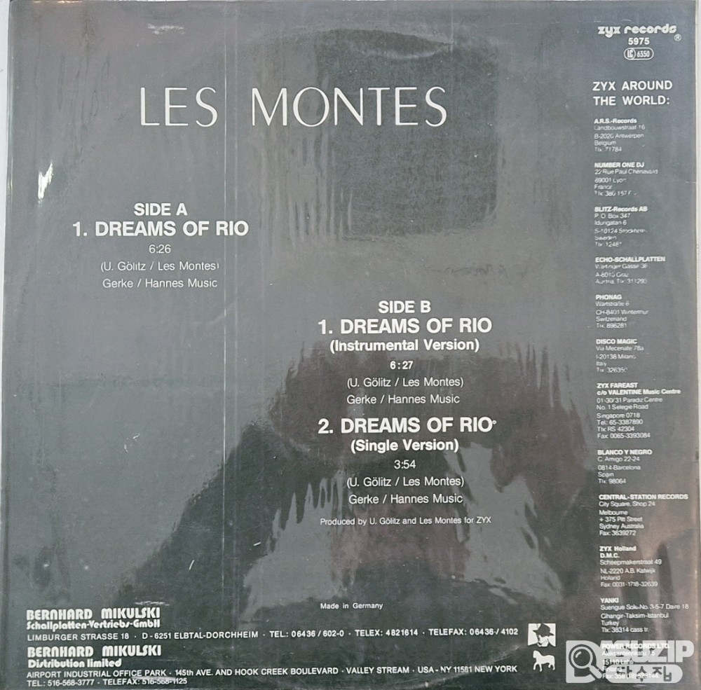 1988년 Les Montes의 앨범 『Dreams of Rio』
