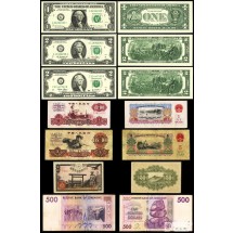 외국지폐 행운의 2달러 등 일괄 / 미사용 ~ 미품