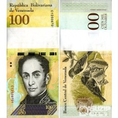 2017년 베네수엘라 10만 볼리바레스 다발/ 미사용품