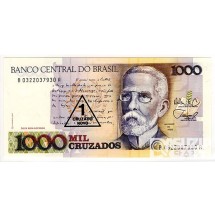 1989년 브라질 1크루자도 노보(1,000크루자도스 첨쇄) / 미사용품