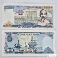 누드 지폐: 1987년 베트남 단명지폐 5000동