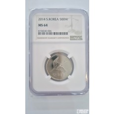 그레이딩 주화: 2014년 500주 NGC  64등급