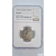 그레이딩 주화: 1983년 500주 NGC  66등급