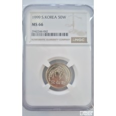 그레이딩 주화: 1999년 50주 NGC 66등급
