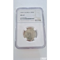 그레이딩 주화: 2004년 100주 NGC 67등급